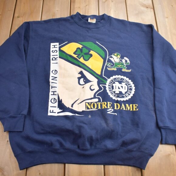 University of Notre Dame Sweatshirt, Notre Dame Fighting Irish Shirt tee - Picture 2 of 2